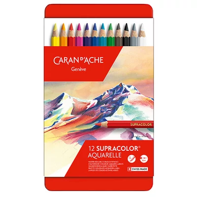 Set akvarelnih olovaka Caran d'Ache Supracolor Soft - 12 kom
