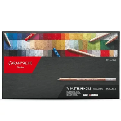 Caran d'Ache set ekstra finih pastelnih olovaka - 76+2 kom