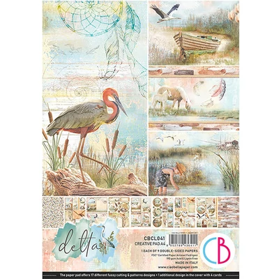 Set scrapbook papira Ciao Bella, A4, 9 listova - Delta Creative Pad