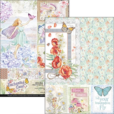 Set spomenara Ciao Bella, A4, 9 listova - Enchanted land Creative Pad