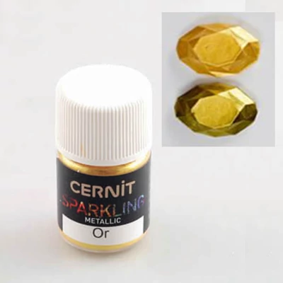 Cernit Sparkling metalik prah - metalik zlato