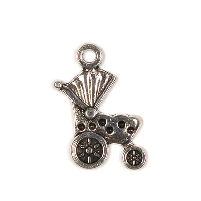 Charm metalni ukras, 4 kom - kolica