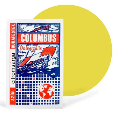 Columbus boja za tekstil, boja za odjeću - limun žuta
