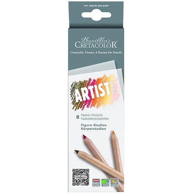 Set pastelnih olovaka Cretacolor Artist Studio, 8 komada, Figure Studies