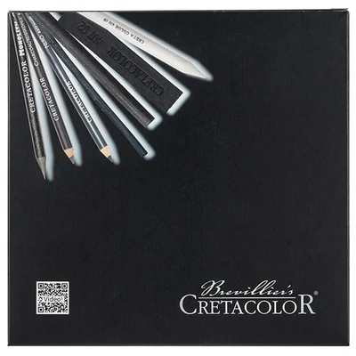 Cretacolor Black Box set za crtanje ugljenom - 20 kom, drvena kutija