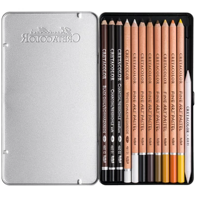 Cretacolor Eagle Set komplet za crtanje, 12-dijelni, u metalnoj kutiji