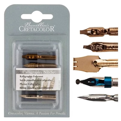 Cretacolor set kaligrafskih pera, 5 kom