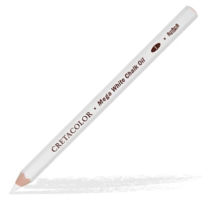 Cretacolor Mega olovka - bijela pastelna, uljasta