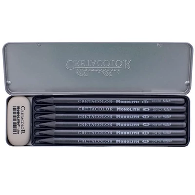 Cretacolor Monolith Graphite Pocket Set set grafitnih šipki, 7 komada, metalna kutija