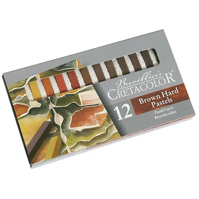 Cretacolor set pastelnih kreda - 12 komada, smeđe nijanse