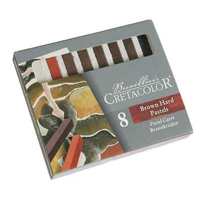 Cretacolor set pastelnih kreda - 8 kom, smeđe nijanse