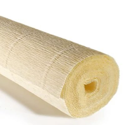 Cvjetni krep papir, 180 g, 50x250 cm - 17A1 svijetlo krem