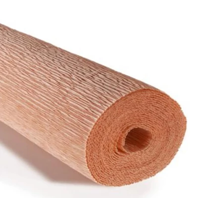 Cvjetni krep papir, 180 g, 50x250 cm - 17A4 tamna breskva