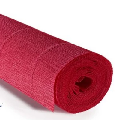 Cvjetni krep papir, 180 g, 50x250 cm - 17A6 tamni losos