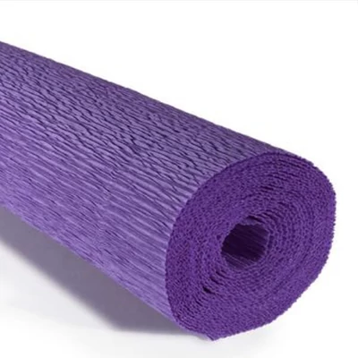 Cvjetni krep papir, 180 g, 50x250 cm - 17E/2 viola