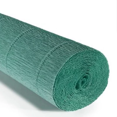 Cvjetni krep papir, 180 g, 50x250 cm - 17E/4 tirkiz