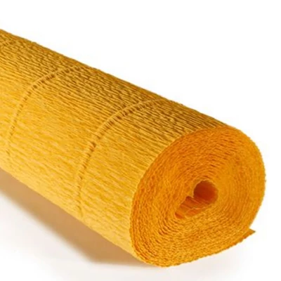 Cvjetni krep papir, 180 g, 50x250 cm - 17E/5 sunčano žuta