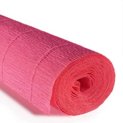 Krep papir za cvijeće, 180 g, 50x250 cm - 551 fluo pink