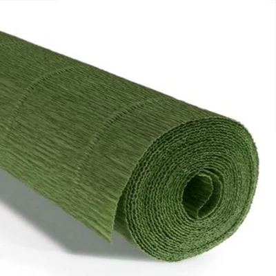 Cvjetni krep papir, 180 g, 50x250 cm - 565 tamna menta