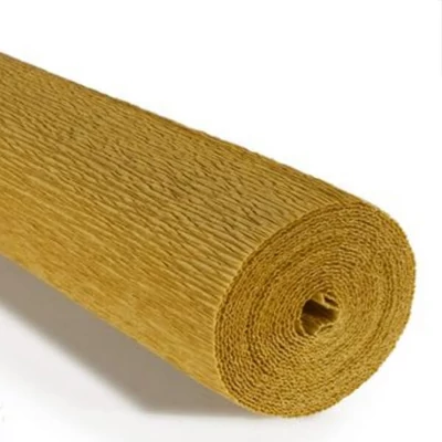 Cvjetni krep papir, 180 g, 50x250 cm - 579 senf žuta