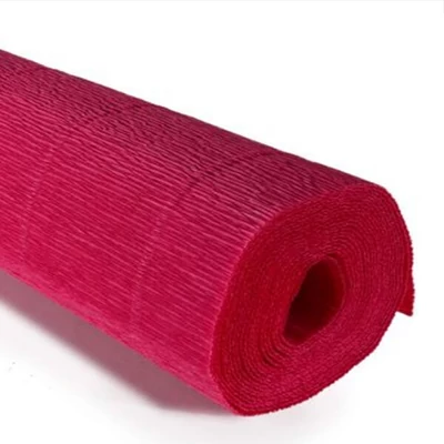 Cvjetni krep papir, 180 g, 50x250 cm - 582 svijetlo crvena