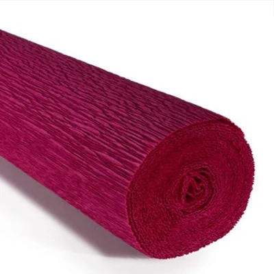 Cvjetni krep papir, 180 g, 50x250 cm - 584 magenta