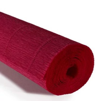 Cvjetni krep papir, 180 g, 50x250 cm - 586 karmin crvena