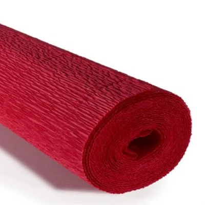 Cvjetni krep papir, 180 g, 50x250 cm - 589 grimizno
