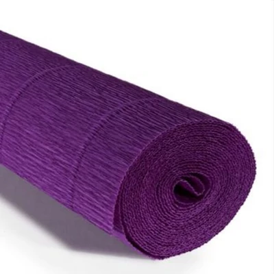 Cvjetni krep papir, 180 g, 50x250 cm - 593 ljubičasta