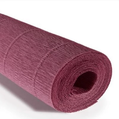 Cvjetni krep papir, 180 g, 50x250 cm - 620 tamna šljiva