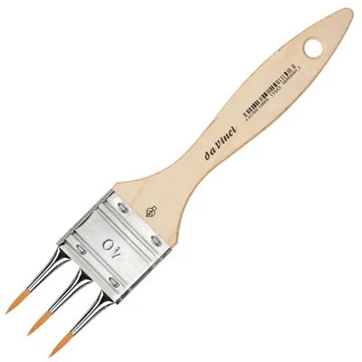 Da Vinci 11543, sintetika, nazubljeni ukrasni kist - 40, 3 grane