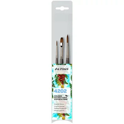 Da Vinci 4202 Colineo Gouache Set set kistova, sintetički, miješani, 3 komada