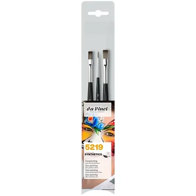 Da Vinci 5219 Face Painting Set kistova za oslikavanje lica, sintetički, miješani, 3 komada