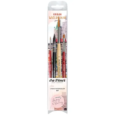 Da Vinci Urban Watercolour Set, sintetički, miješani, 5 kom