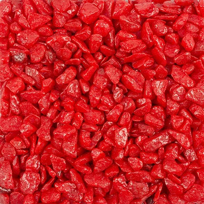 Šljunak ukrasni, 5-8 mm, 500 g - crveni