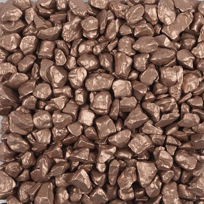 Ukrasni kamenčići, 5-8 mm, 500 g - metalik bakar