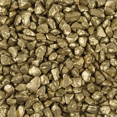 Ukrasni kamenčići, 5-8 mm, 500 g - metalik zlatni