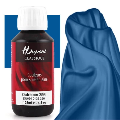 H Dupont Classique boja za svilu koja se učvršćuje parom 125 ml - 256 prekomorska plava, plava outremer
