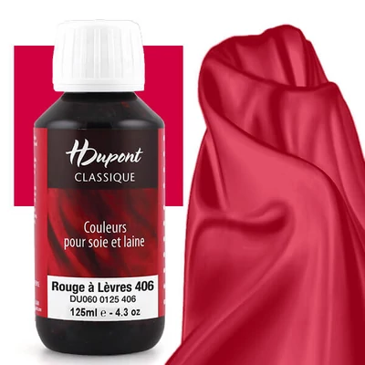 H Dupont Classique boja za svilu koja se učvršćuje parom 125 ml - 406 crveni ruž za usne, rouge a levres