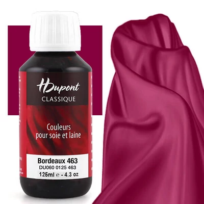 H Dupont Classique boja za svilu za fiksiranje parom 125 ml - 463 bordo, bordo