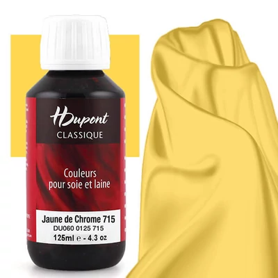 H Dupont Classique boja za svilu koja se učvršćuje parom 125 ml - 715 krom žuta
