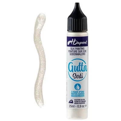 H Dupont Serti parom fiksirani sedefasti konturni premaz za svilu, gutta, 25 ml - 085 sedefasti, perle