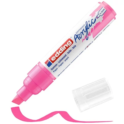 edding 5000 akrilni marker (flomaster), odrezani kraj, B (5-10 mm) - 069, neon pink