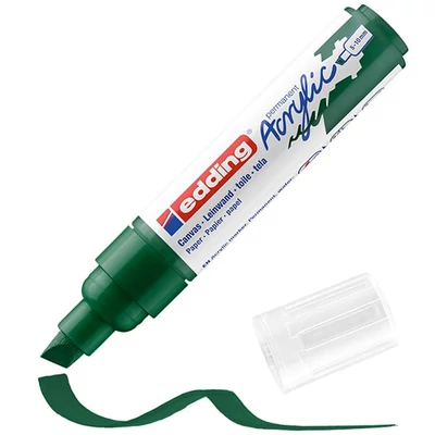 edding 5000 akrilni marker (flomaster), odrezani kraj, B (5-10 mm) - 904, moss green