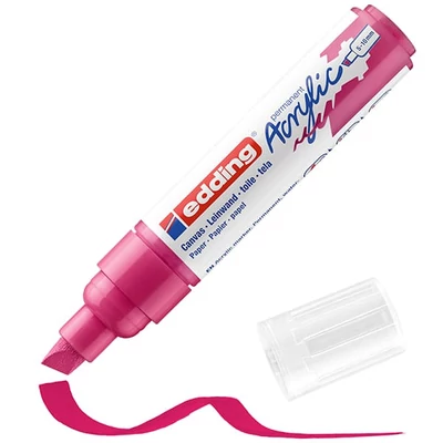 edding 5000 akrilni marker (flomaster), odrezani kraj, B (5-10 mm) - 909, telemagenta