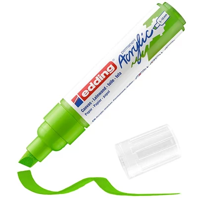 edding 5000 akrilni marker (flomaster), odrezani kraj, B (5-10 mm) - 927, yellow green