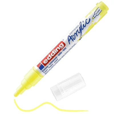 edding 5100 akrilni marker (flomaster), M (2-3 mm) - 065, neon yellow