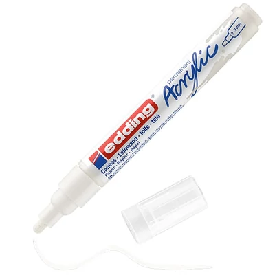 edding 5100 akrilni marker (flomaster), M (2-3 mm) - 922, traffic white