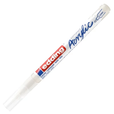 edding 5300 akrilni marker (flomaster), F (1-2 mm) - 922, traffic white