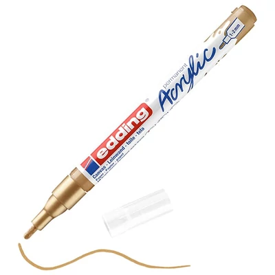 edding 5300 akrilni marker (flomaster), F (1-2 mm) - 924, rich gold